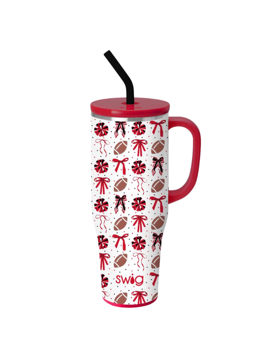 Swig | 40 oz Mega Mug - We've Got Spirit - Black & Red