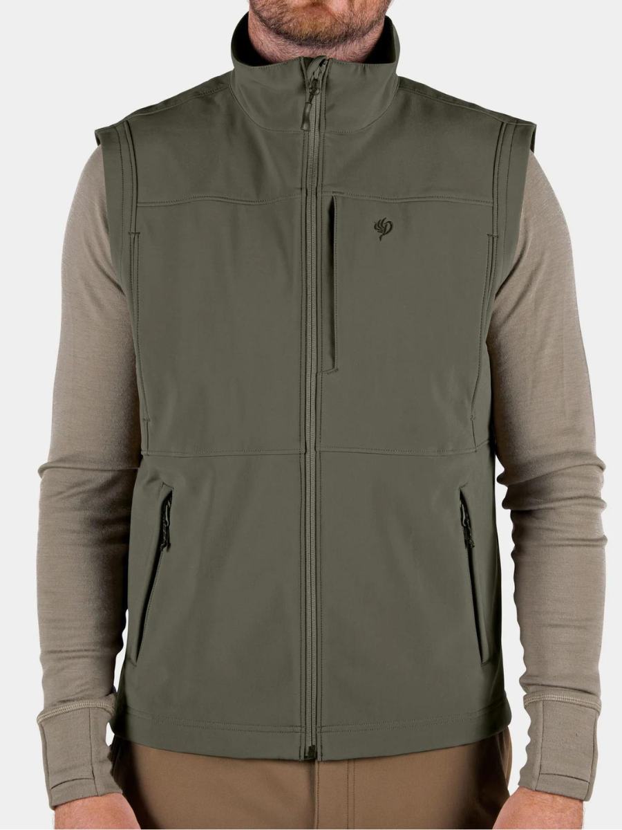 Duck Camp | Contact Softshell Vest - Moss