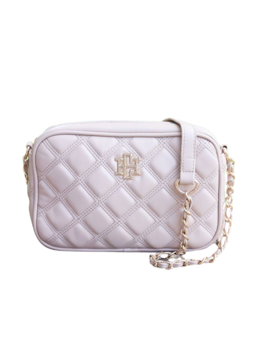 Caroline Hill | Bryce Crossbody - Taupe Quilted DQ