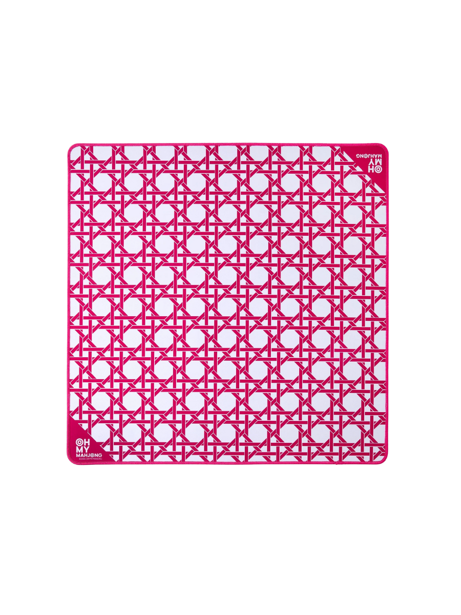 OH MY MAHJONG | Mini Pink Cane Mat