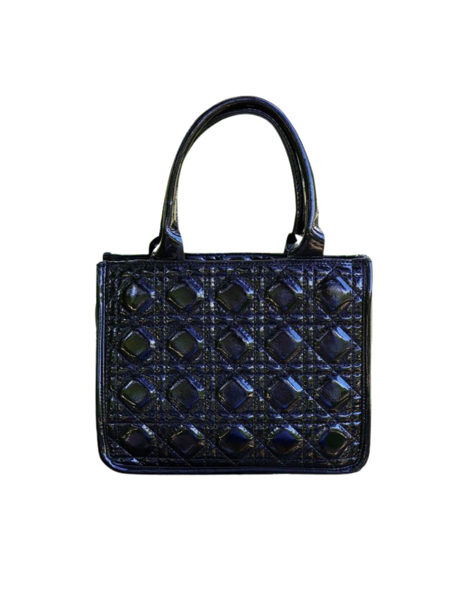 Caroline Hill | Ricky Tote - Black Patent LQ