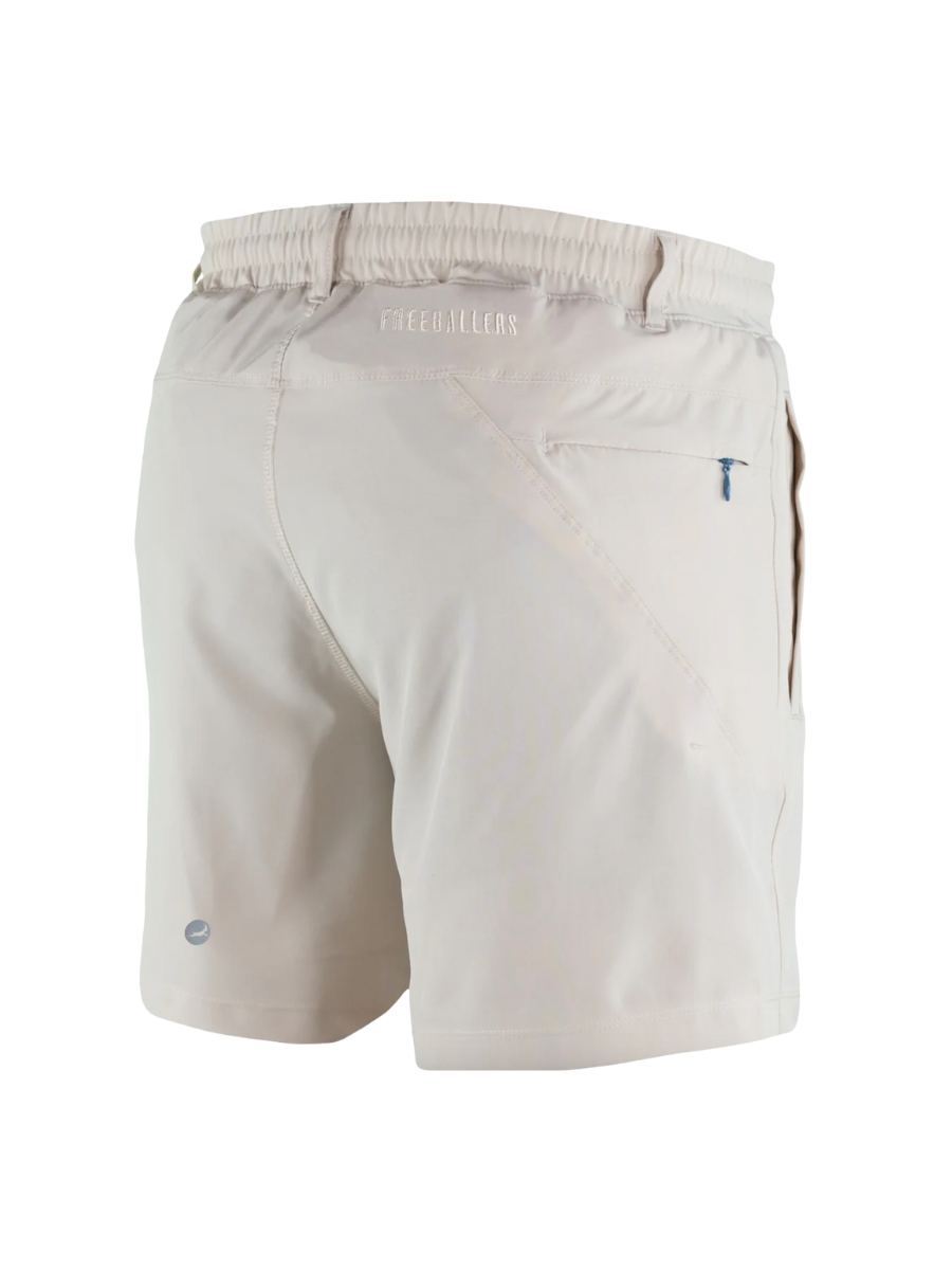 Freeballers Sports Shorts - Stone Khaki