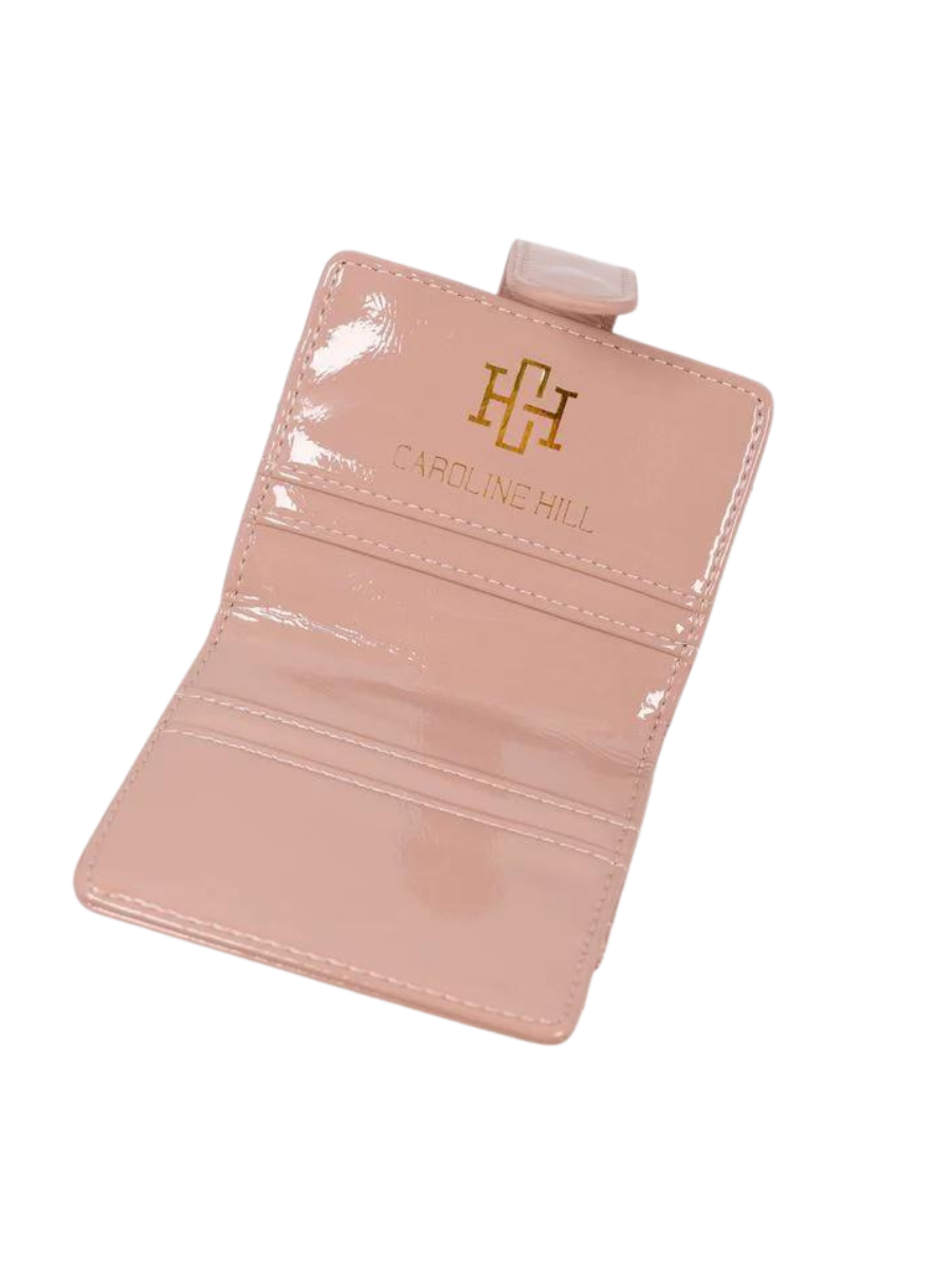 Caroline Hill | Tate Card Holder Wallet - Taupe Patent LQ