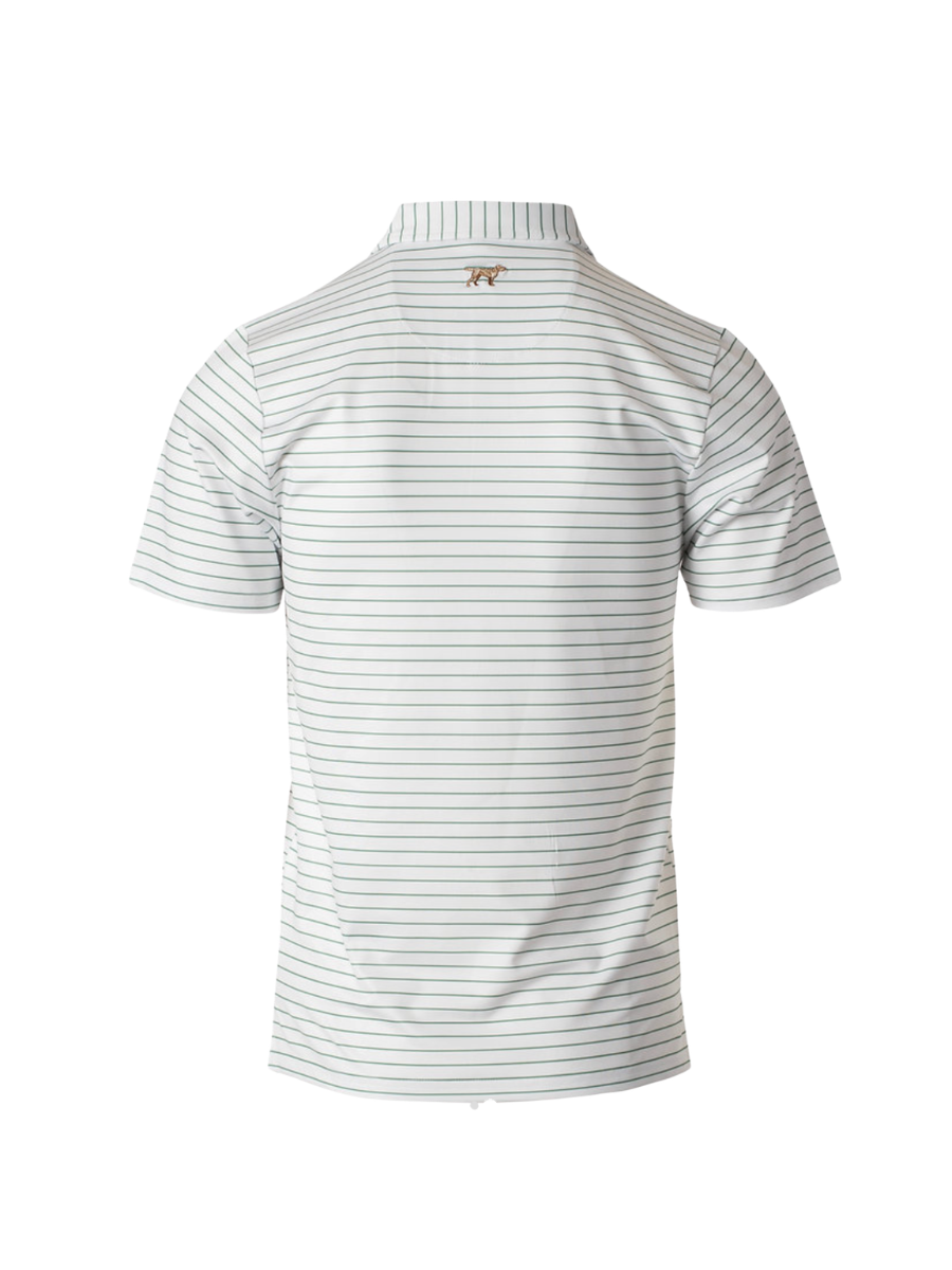 Fieldstone | YOUTH Driftwood Polo - Green/White