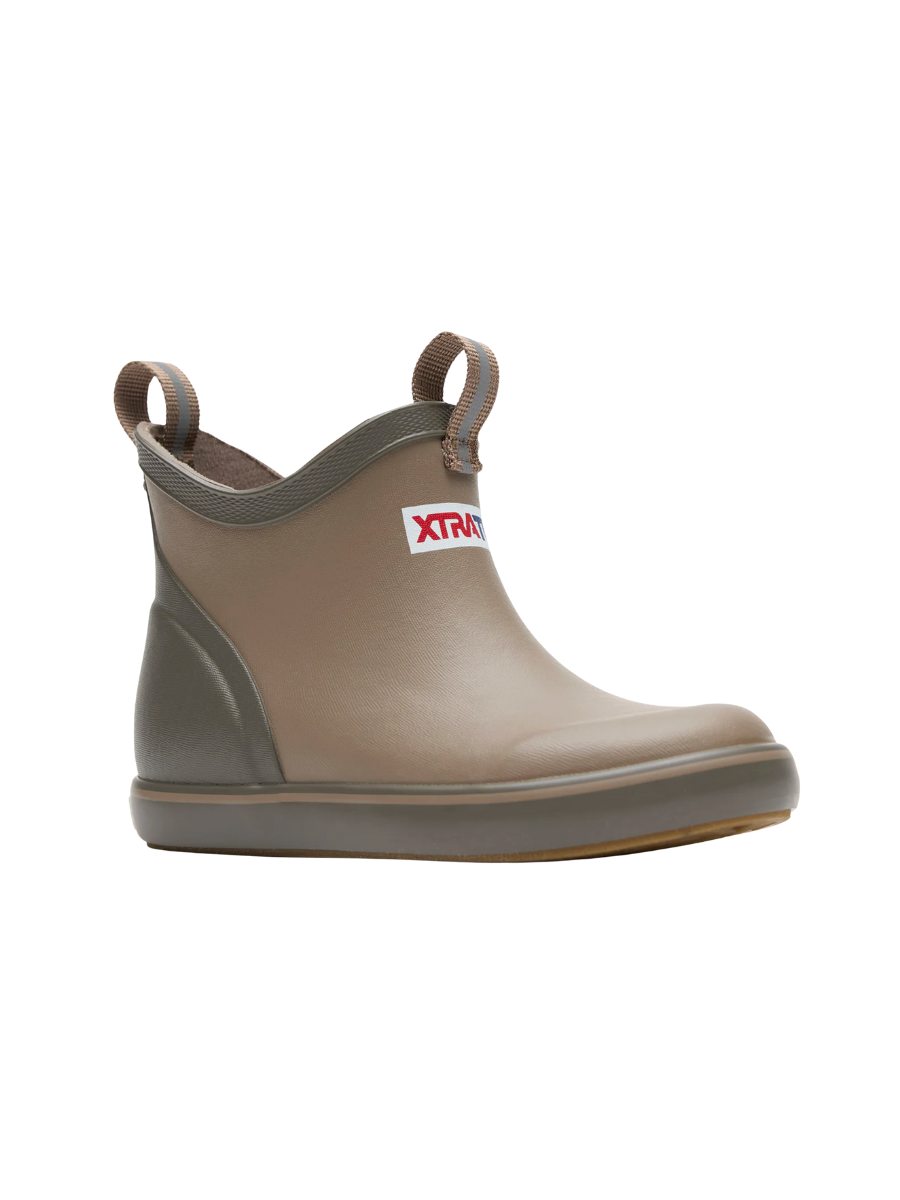 XTRATUF Earth Brown YOUTH Ankle Deck Boot