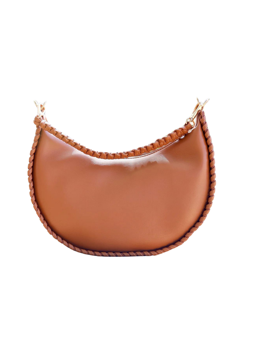 Caroline Hill | Gwynn Whipstitch Handbag - Camel