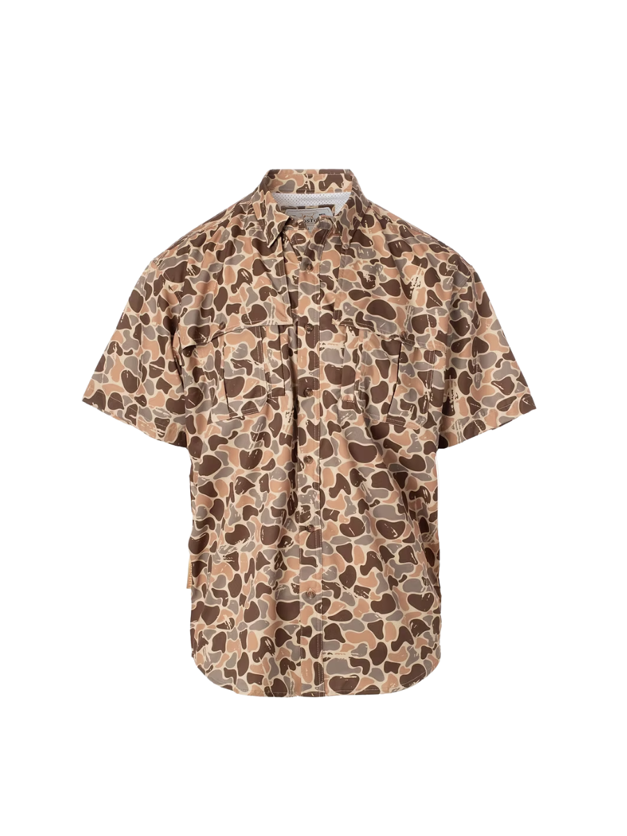 Fieldstone | YOUTH Woodlands Camo Button Down