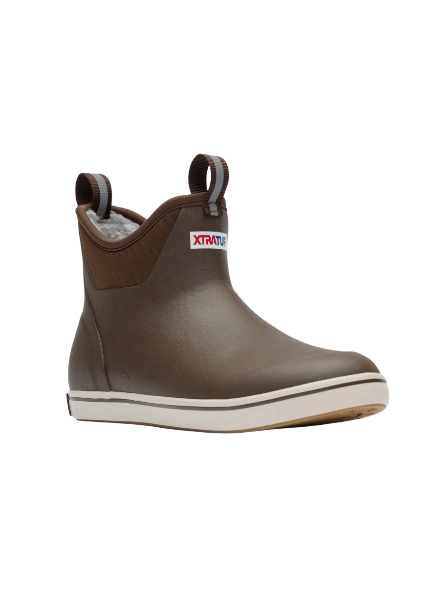 XTRATUF | Outdoor Brown - Men's Fleece Lined Ankle Deck Boot