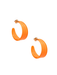 Georgia Hoop Earrings Bright Orange womens boutique statement jewelry jincy's