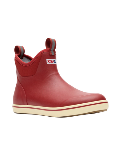 XTRATUF Rust Red Men's Ankle Deck Boot Pull on Boots Tripp