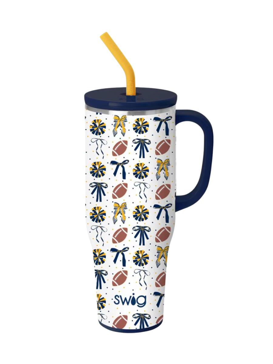 Swig | 40 oz Mega Mug - We've Got Spirit - Navy & Gold