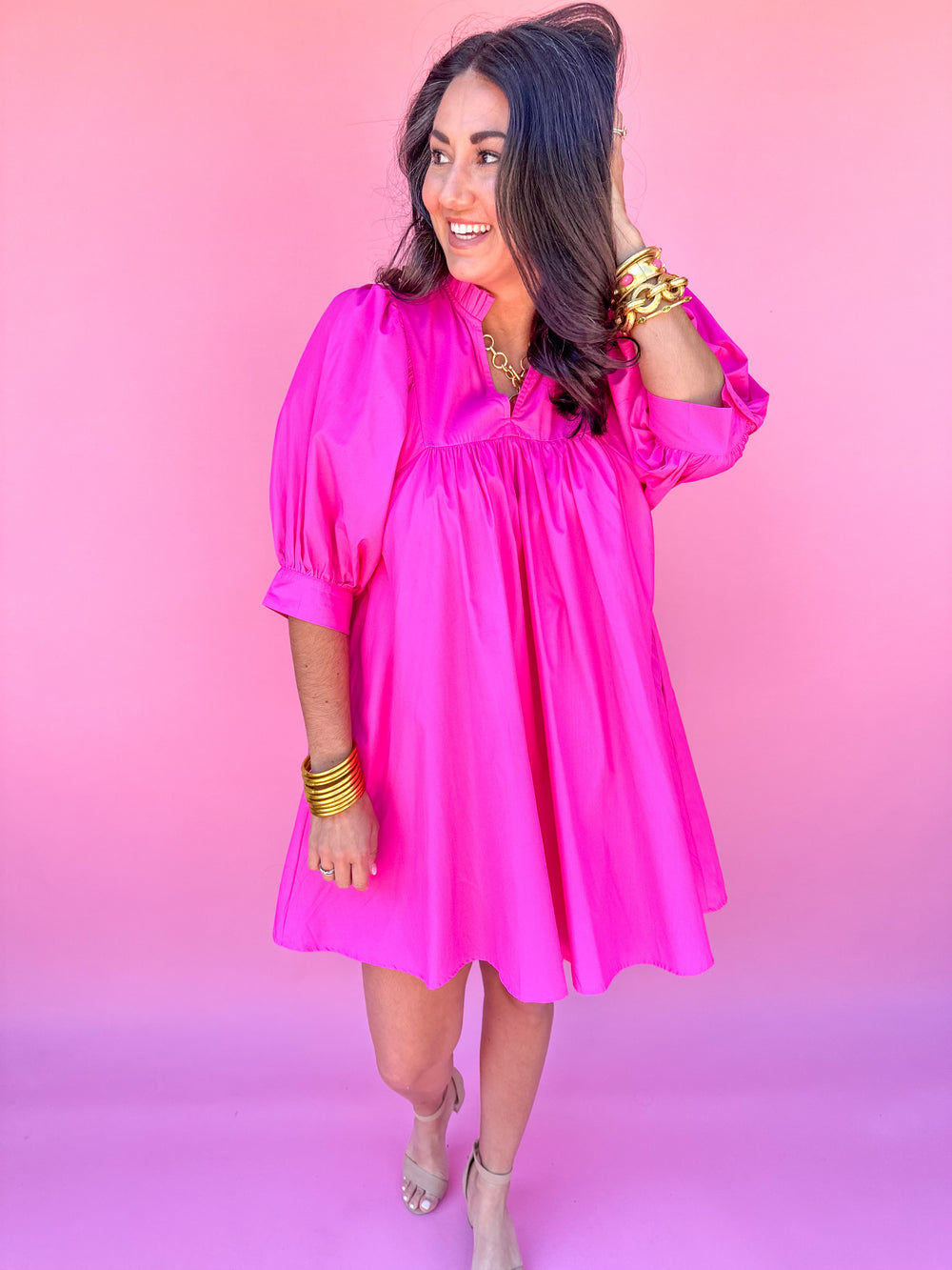 Bayside Bliss Dress - Pink