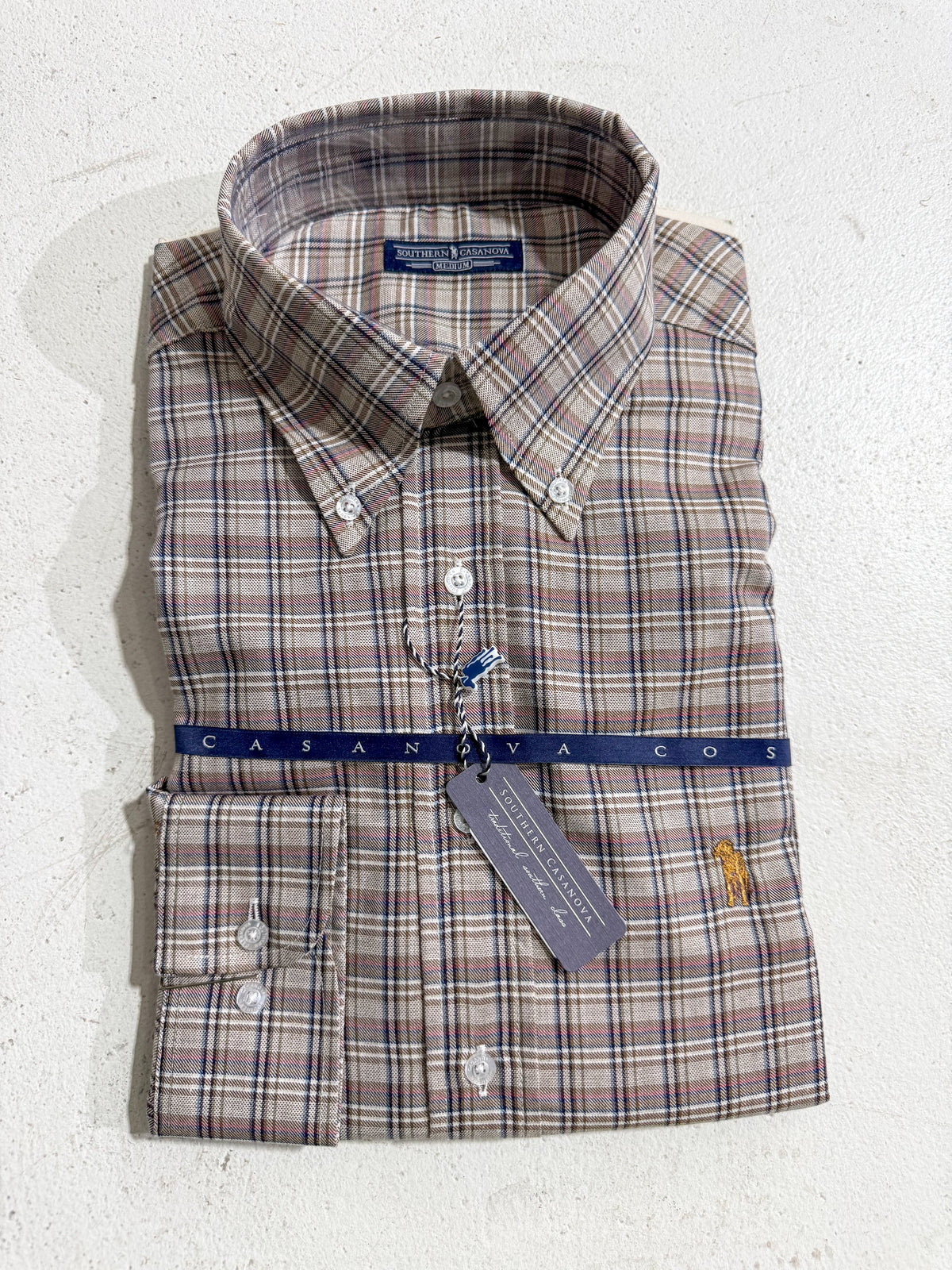 Southern Casanova | Button Down - Malted Oats Tattersall