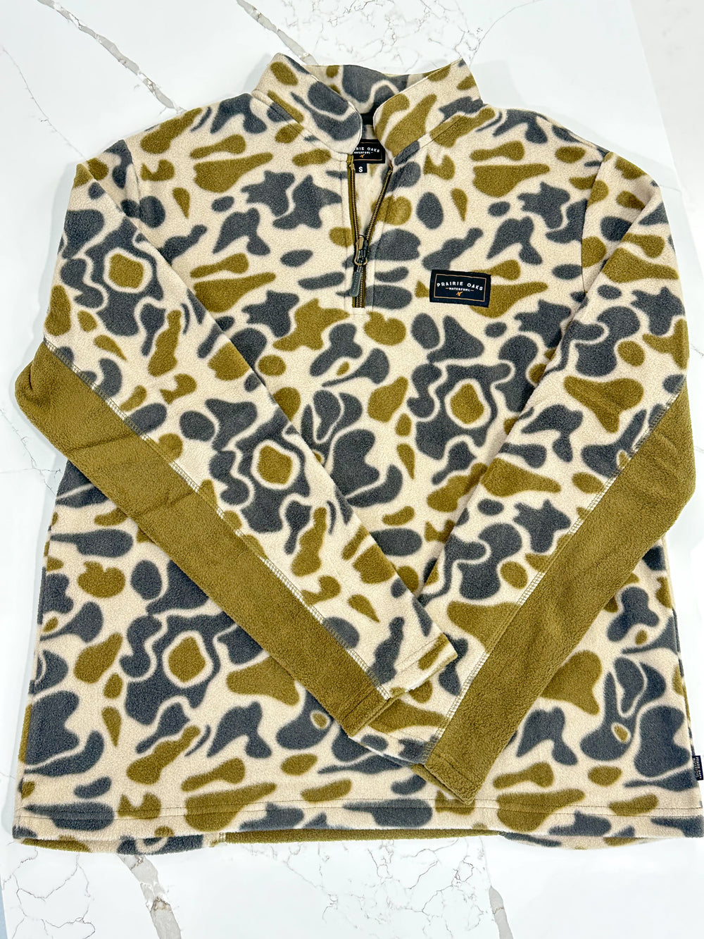 Prairie Oaks Waterfowl | Field Fleece Quarter Zip - Traditions Camo