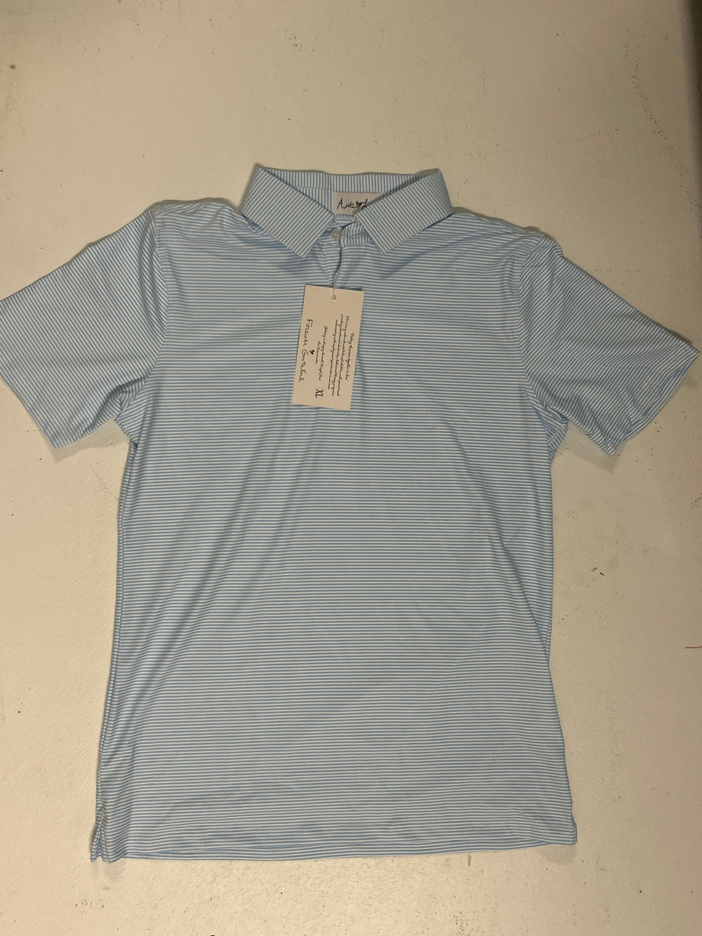 AutiLove | YOUTH Light Blue & White Polo