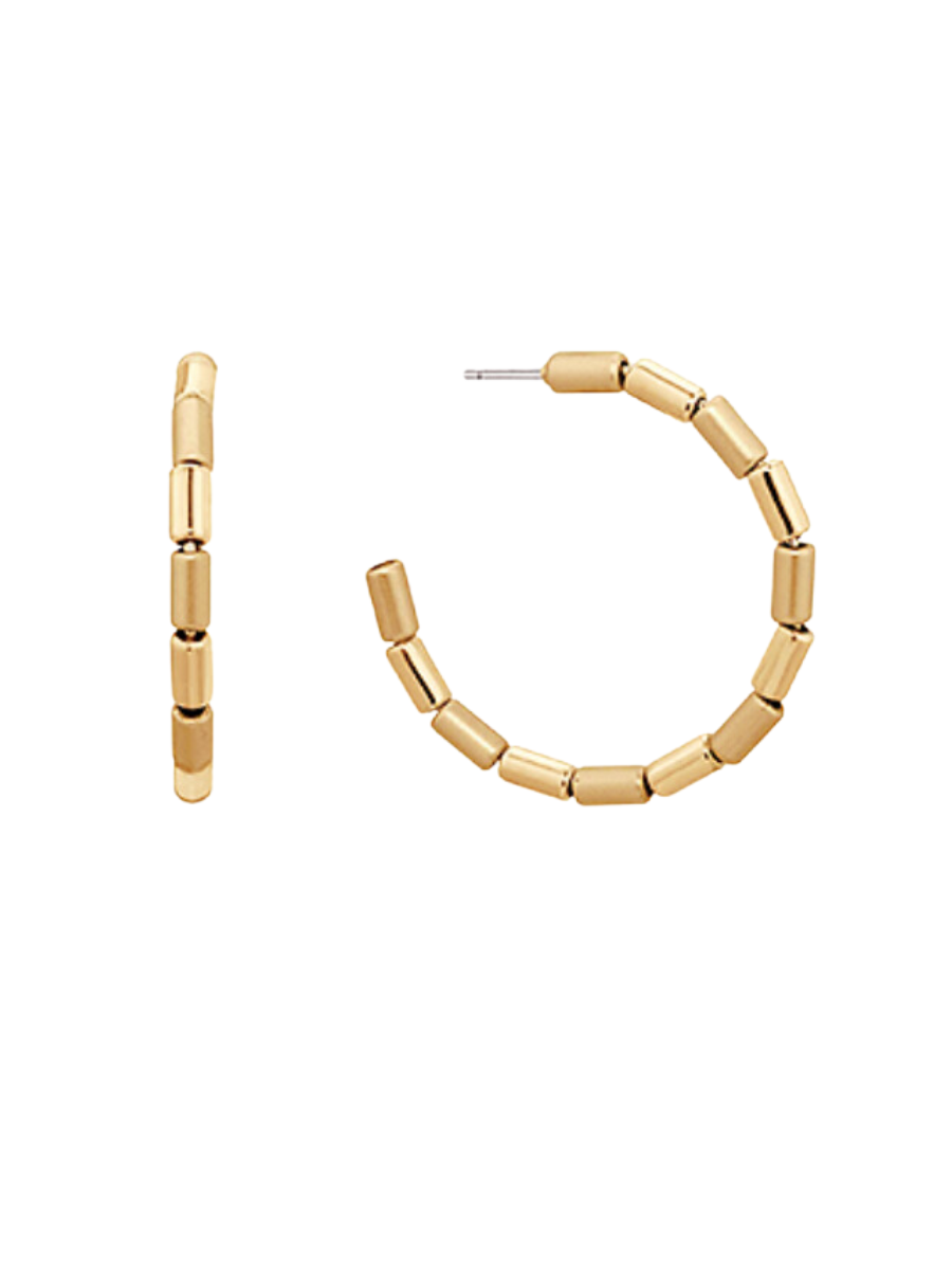 Golden Essence Hoop Earrings