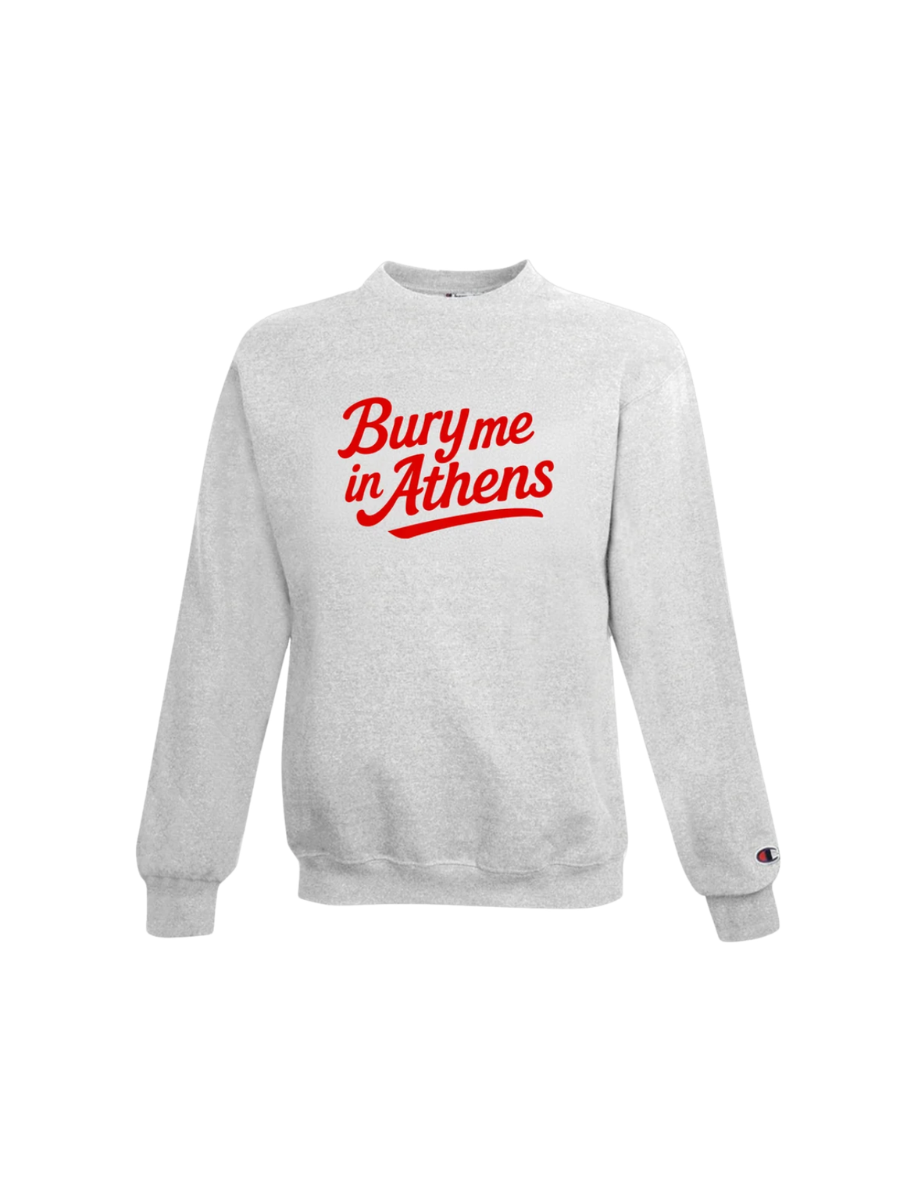 Peach State Pride | Bury Me In Athens Sweatshirt - Light Gray