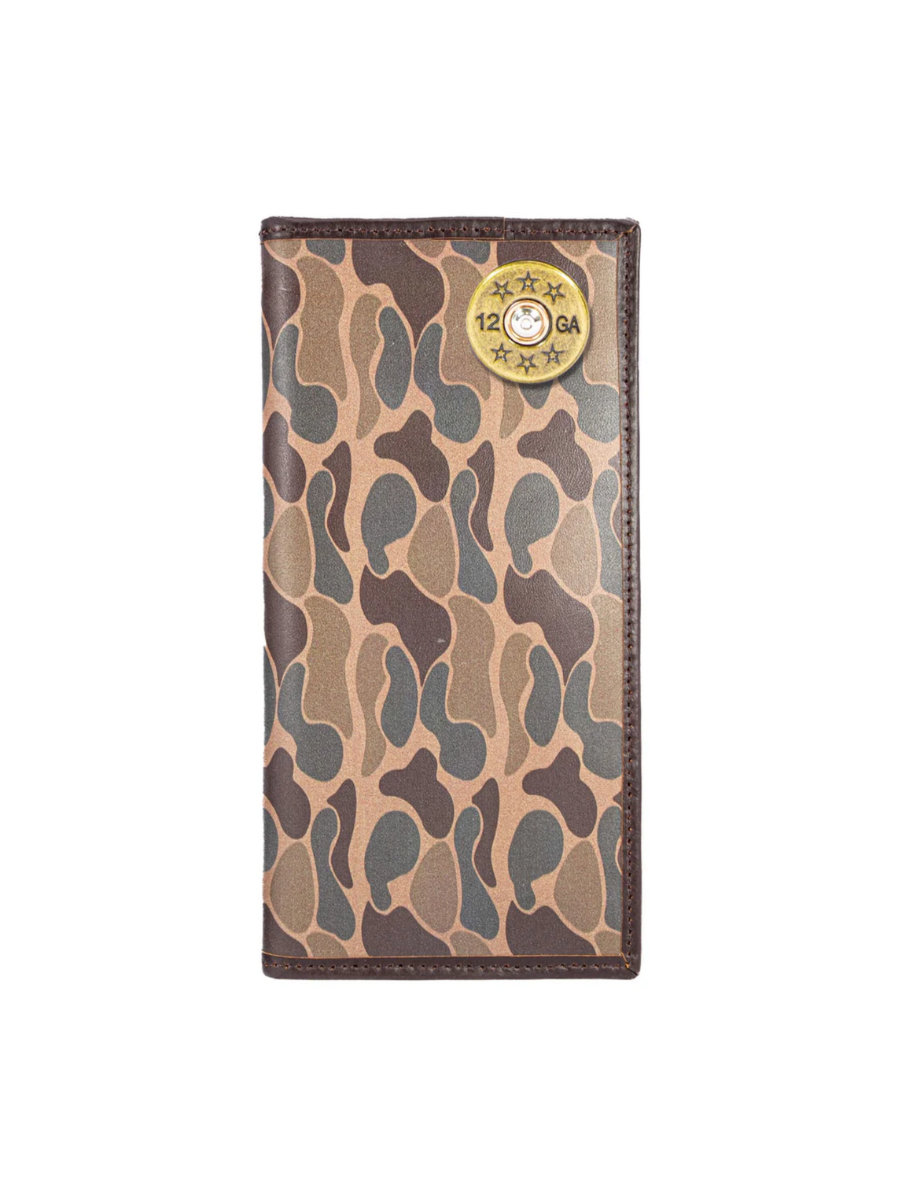 Zep-Pro | Men's Checkbook Wallet - Old School Camo