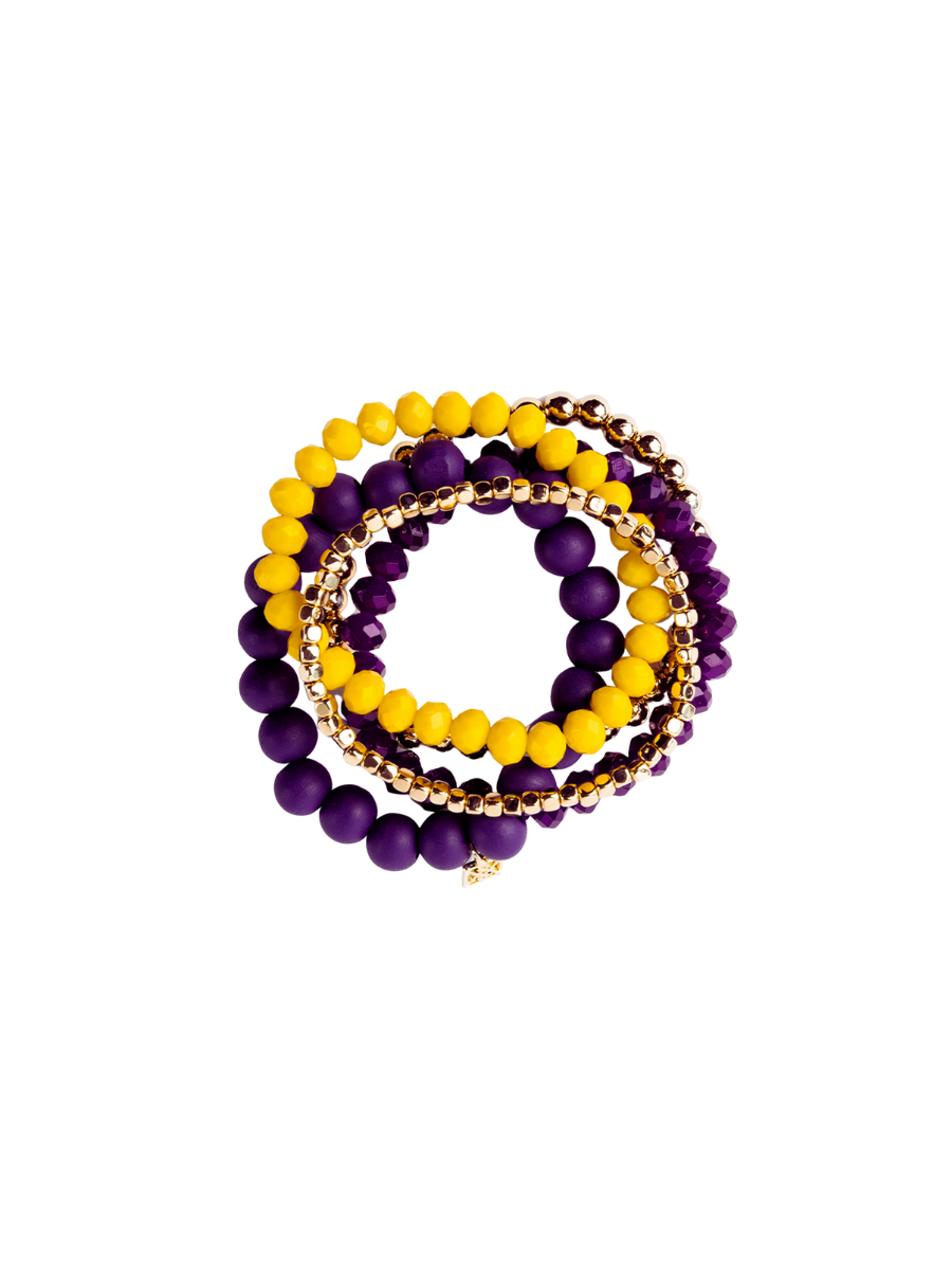 Michelle McDowell | Mandy Bracelet - Purple + Yellow