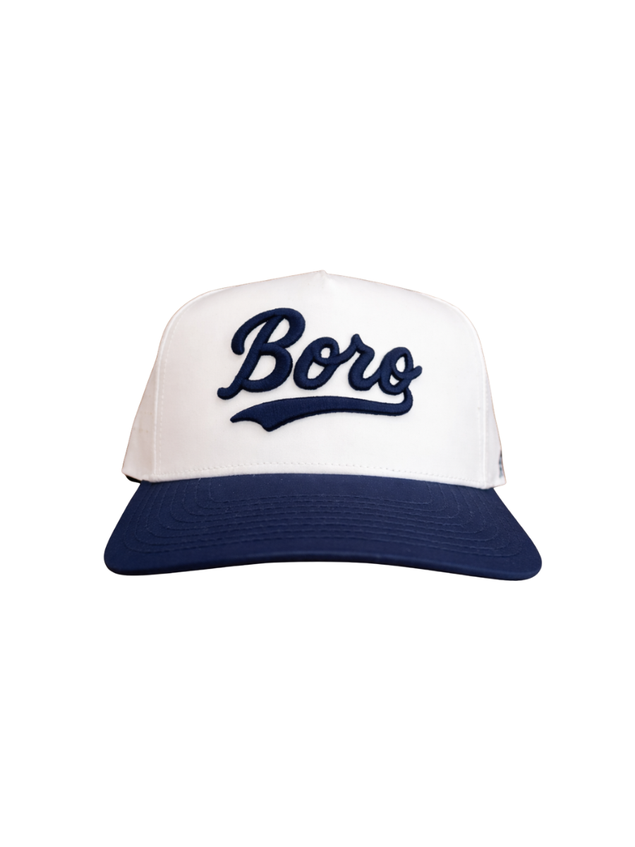 Retro Boro Hat - White