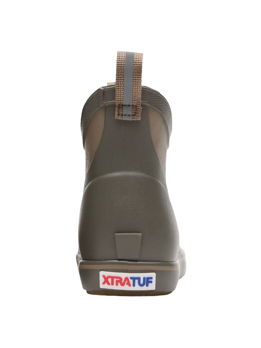 XTRATUF Earth Brown YOUTH Ankle Deck Boot