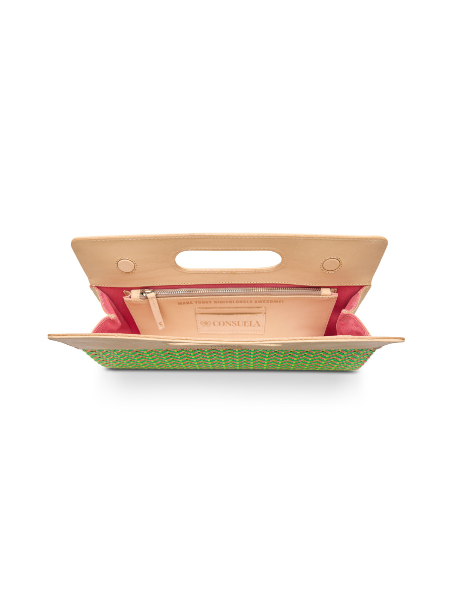 Consuela Super Clutch Sunny Bright Colors Leather Jincy's Gift