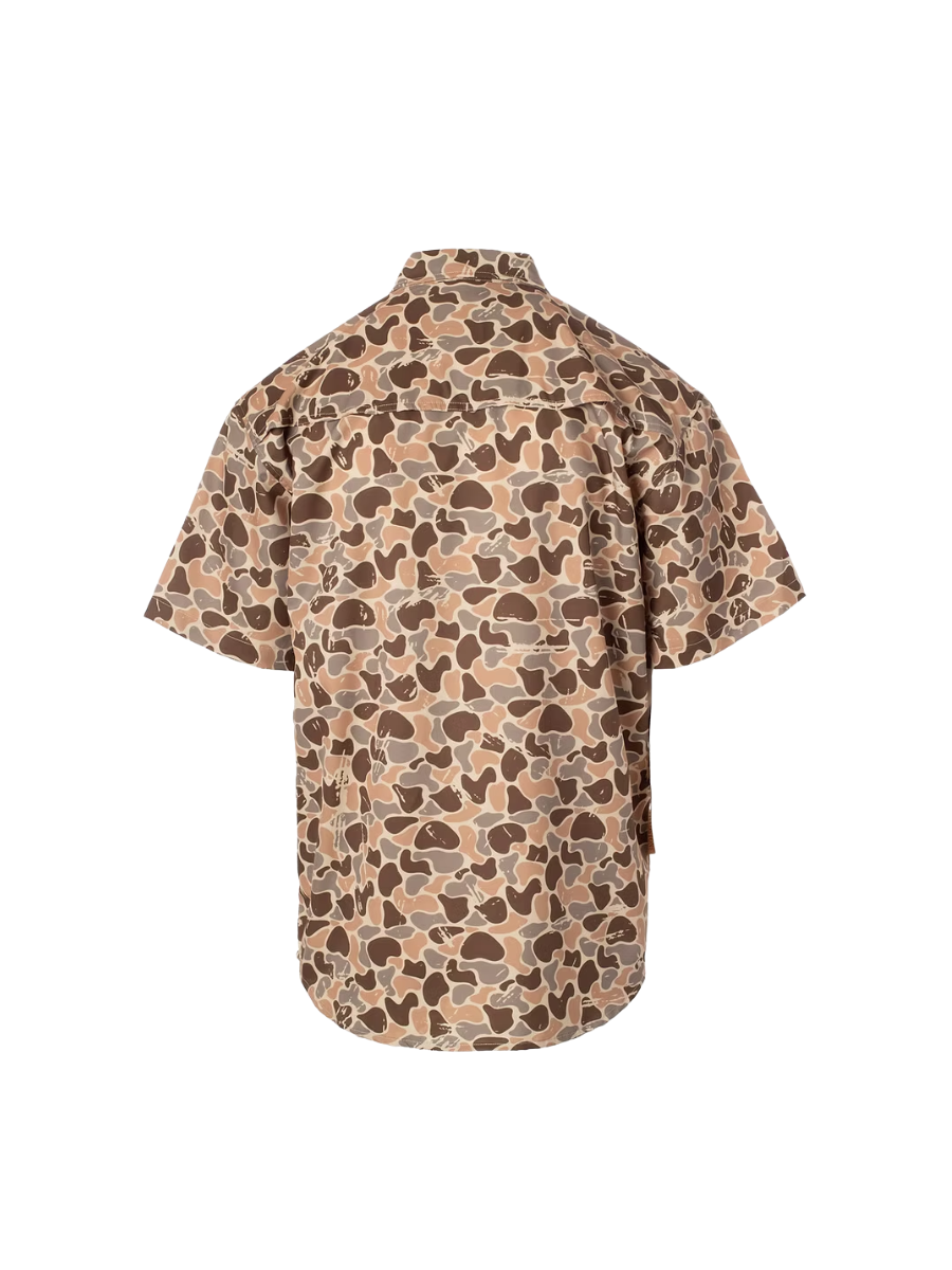 Fieldstone | YOUTH Woodlands Camo Button Down