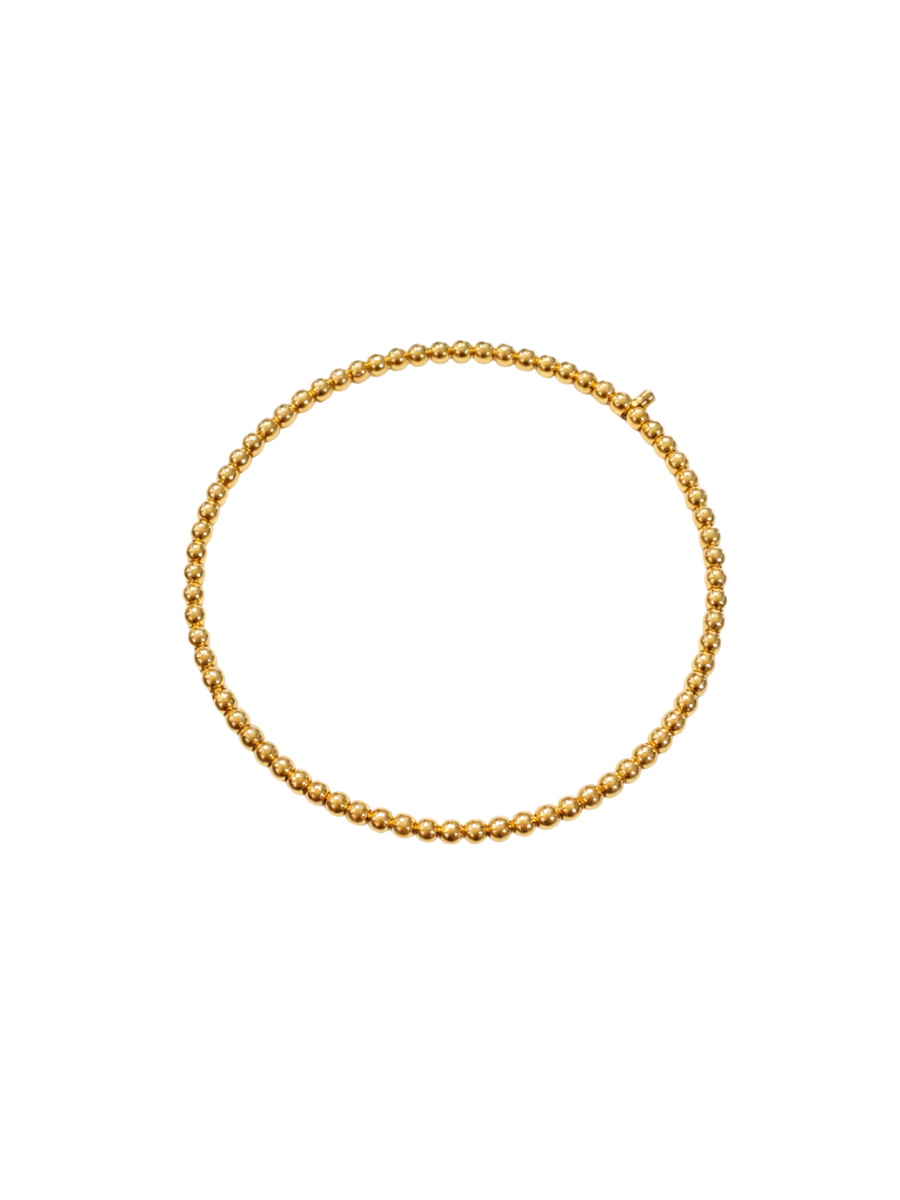 Jincy’s | Ellis - 3mm - 18K Gold Bead Bracelet