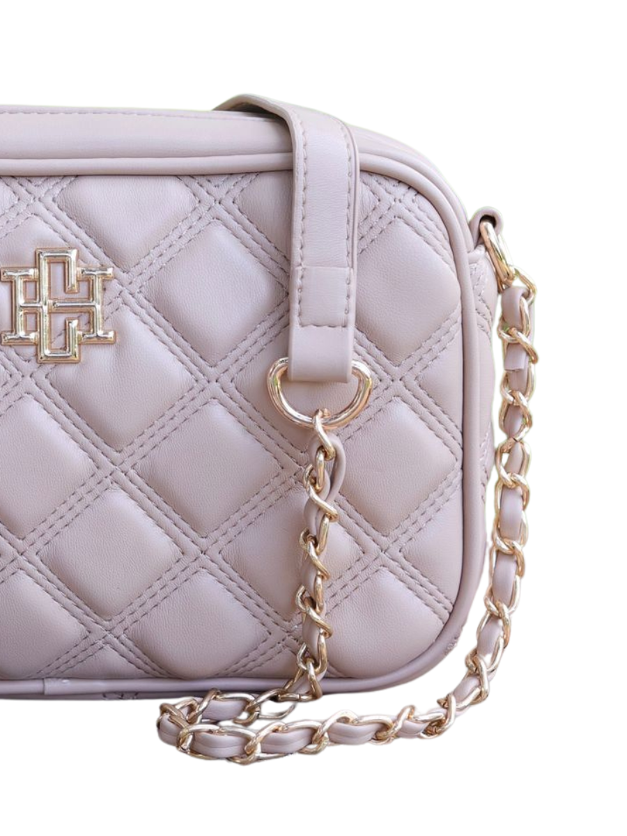 Caroline Hill | Bryce Crossbody - Taupe Quilted DQ