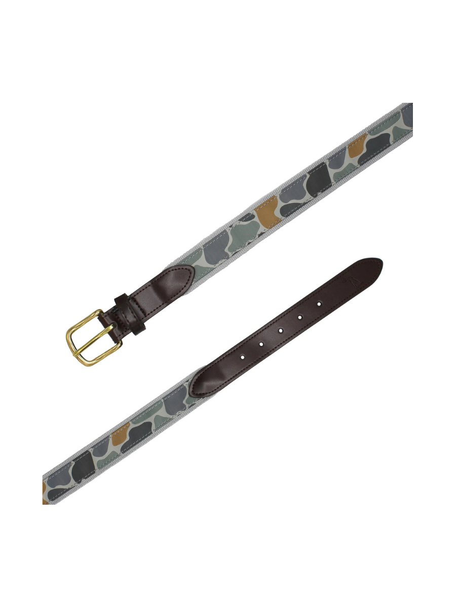 Local Boy | Ribbon Belt - Forest Camo Bluff
