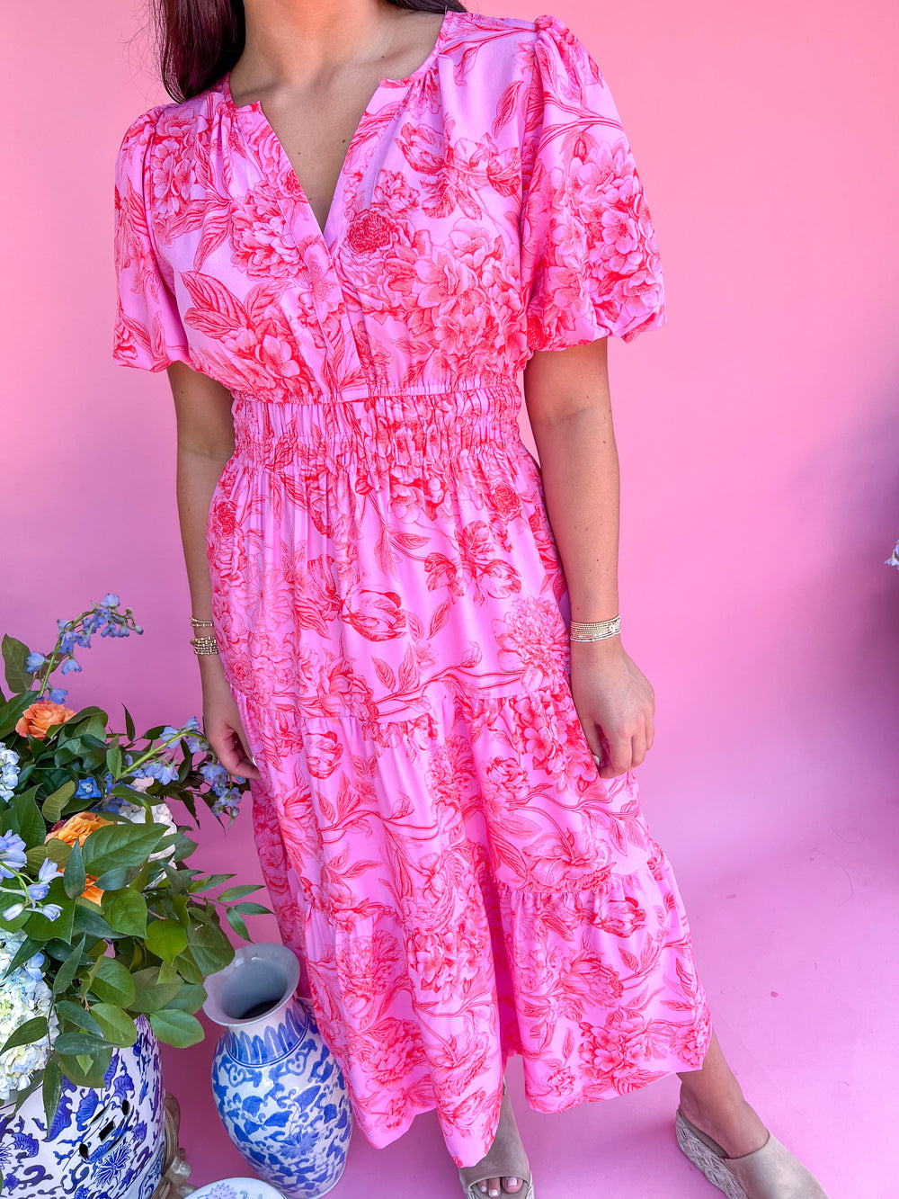 Floral Fantasy Dress - Pink