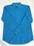 Wrangler | Cotton Button Down - Blue/Black
