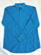 Wrangler | Cotton Button Down - Blue/Black