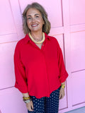 Gracefully Yours Top - Red
