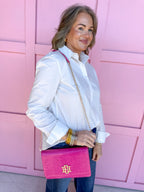Caroline Hill | Bryn Clutch/Crossbody - Hot Pink
