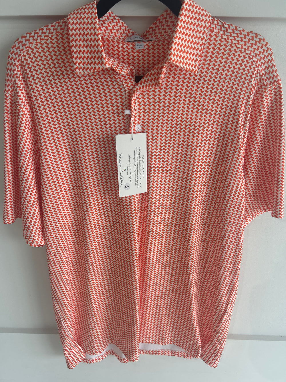 AutiLove | White with Orange T-Rex Polo