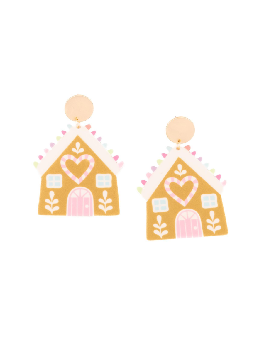 Michelle McDowell | Gingerbread House Earrings