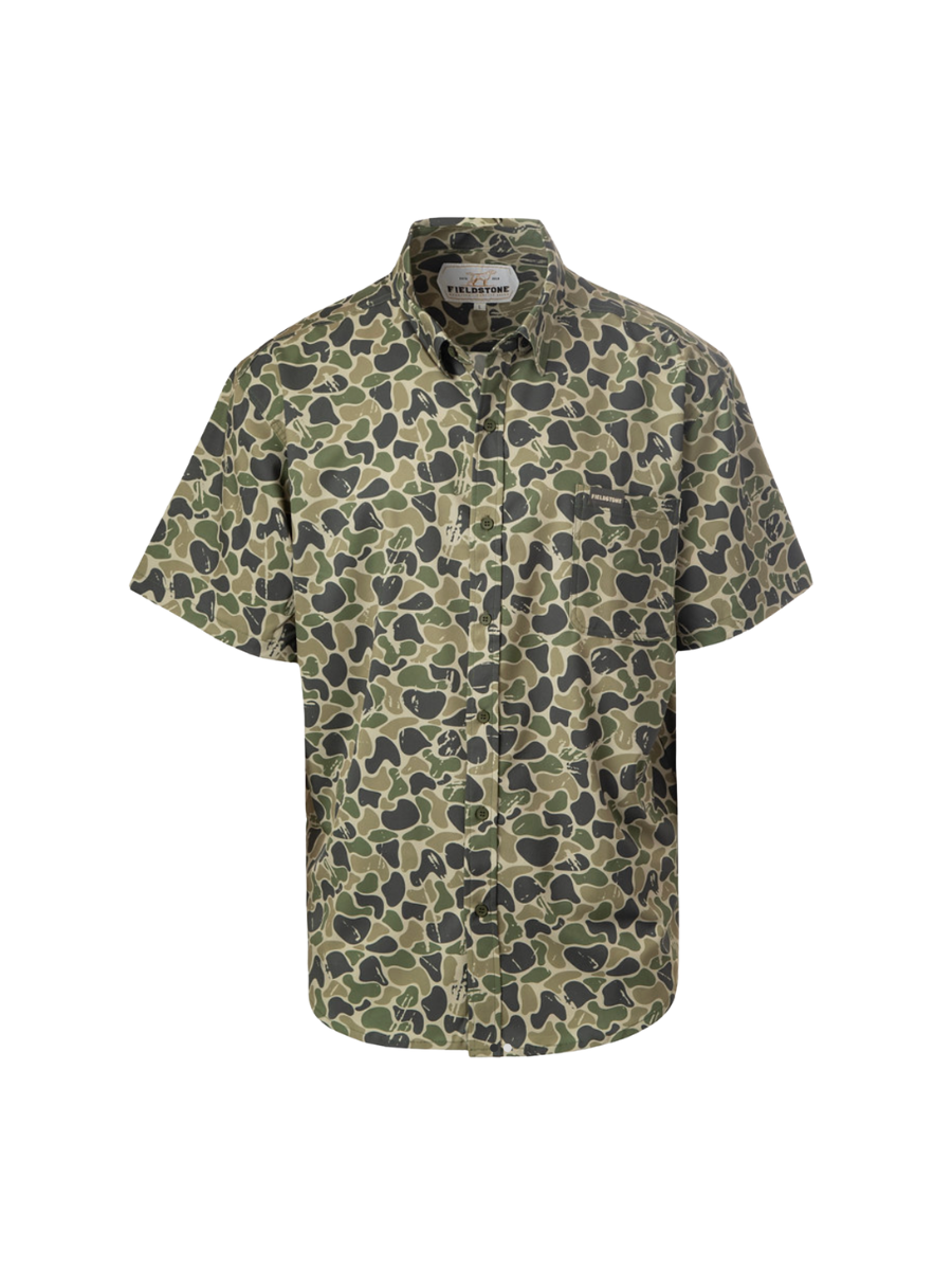 Fieldstone | YOUTH Backwoods Homestead Button Down - Camo