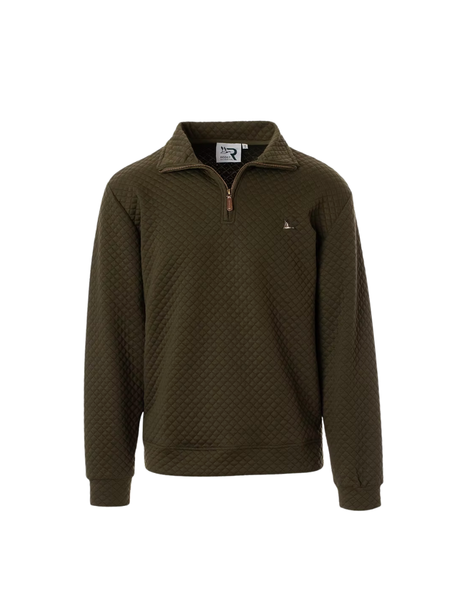 Roost | Drake 1/4 Zip Pullover - Green
