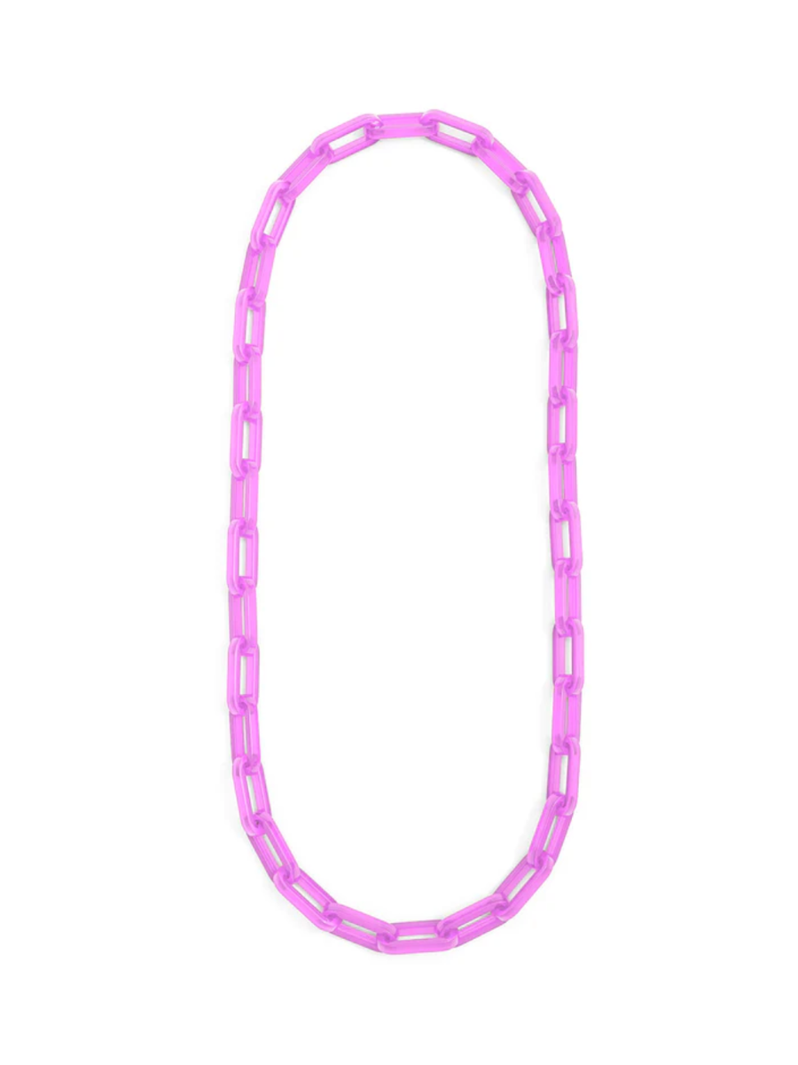 Alice Link Necklace lavender resin cable long necklace womens boutique jincy's
