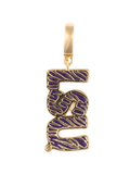Michelle McDowell Bag Charm LSU Tiger Stripe purple gold gameday womens boutique jincy's 