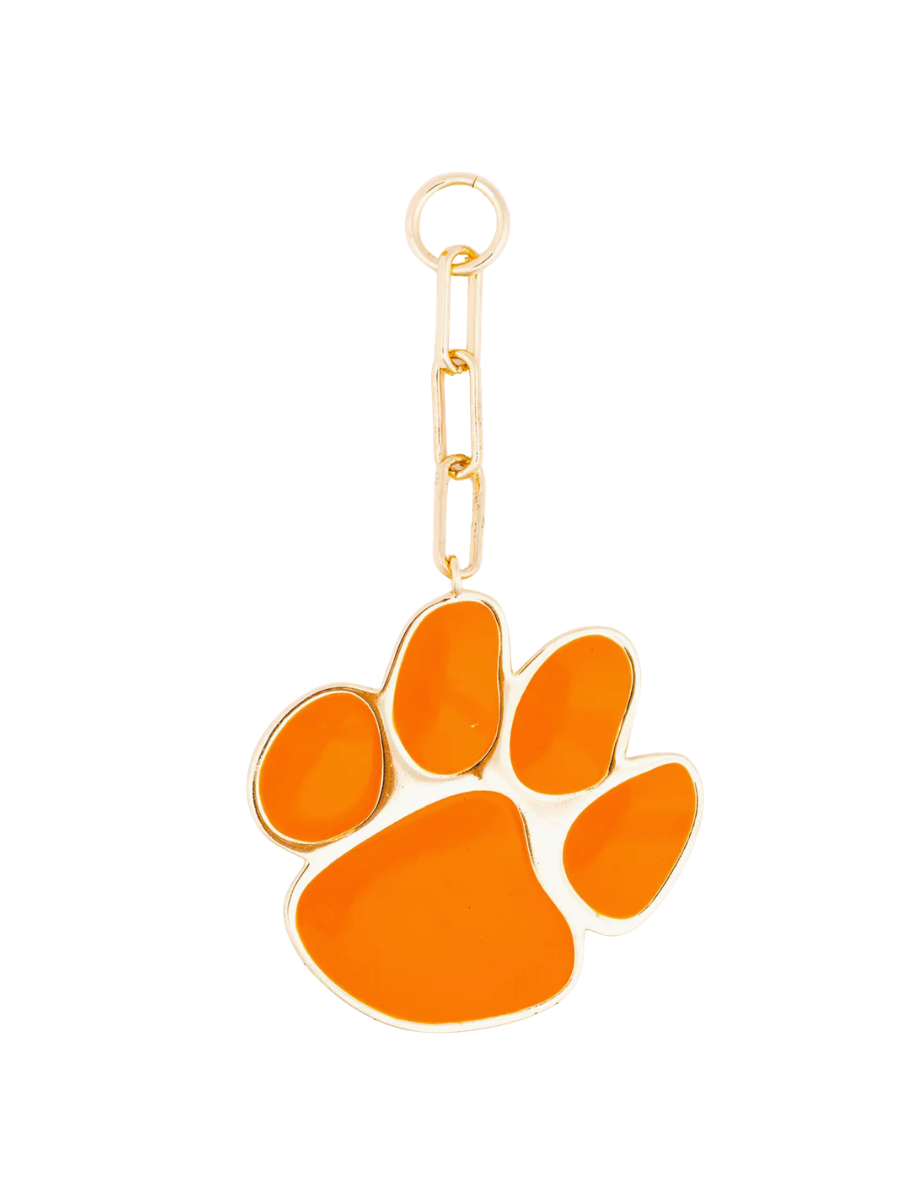 Michelle McDowell Bag Charm Clemson Paw orange gameday womens boutique jincy's