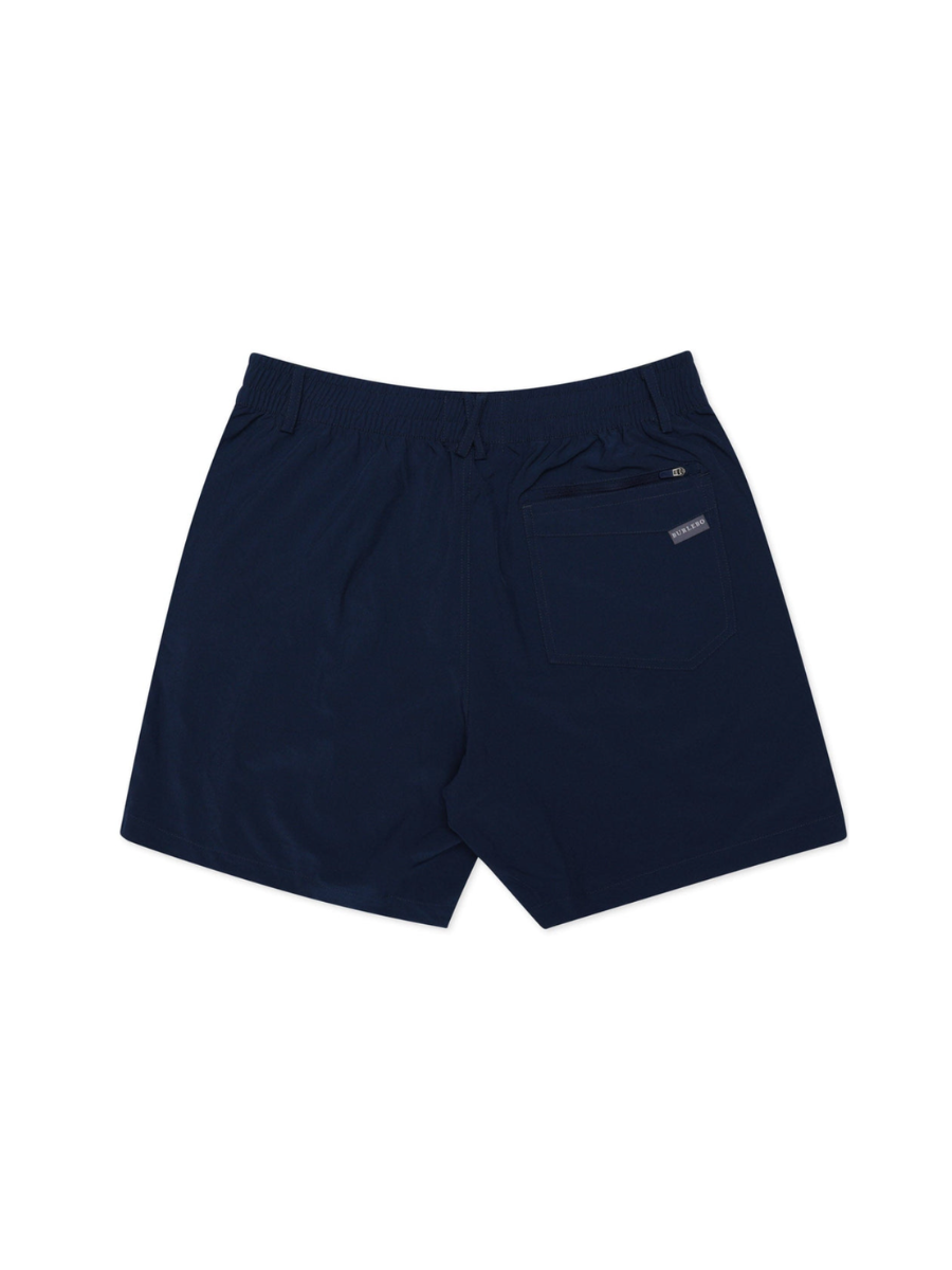 BURLEBO Everyday Shorts Deep Water Navy Mayan Pocket moisture wicking shorts mens gift tripp