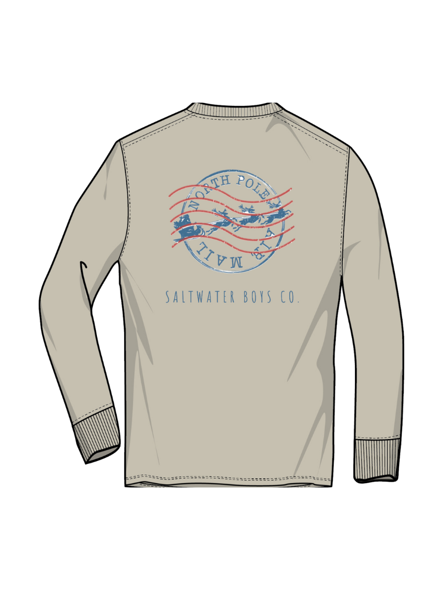 Saltwater Boys | Christmas Stamp LS Tee