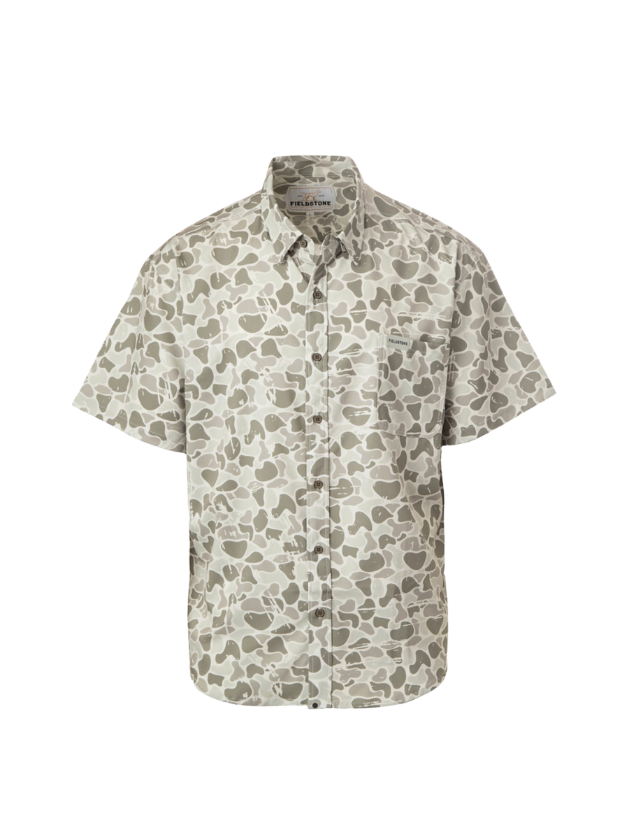 Fieldstone | YOUTH Marsh Homestead Button Down - Camo