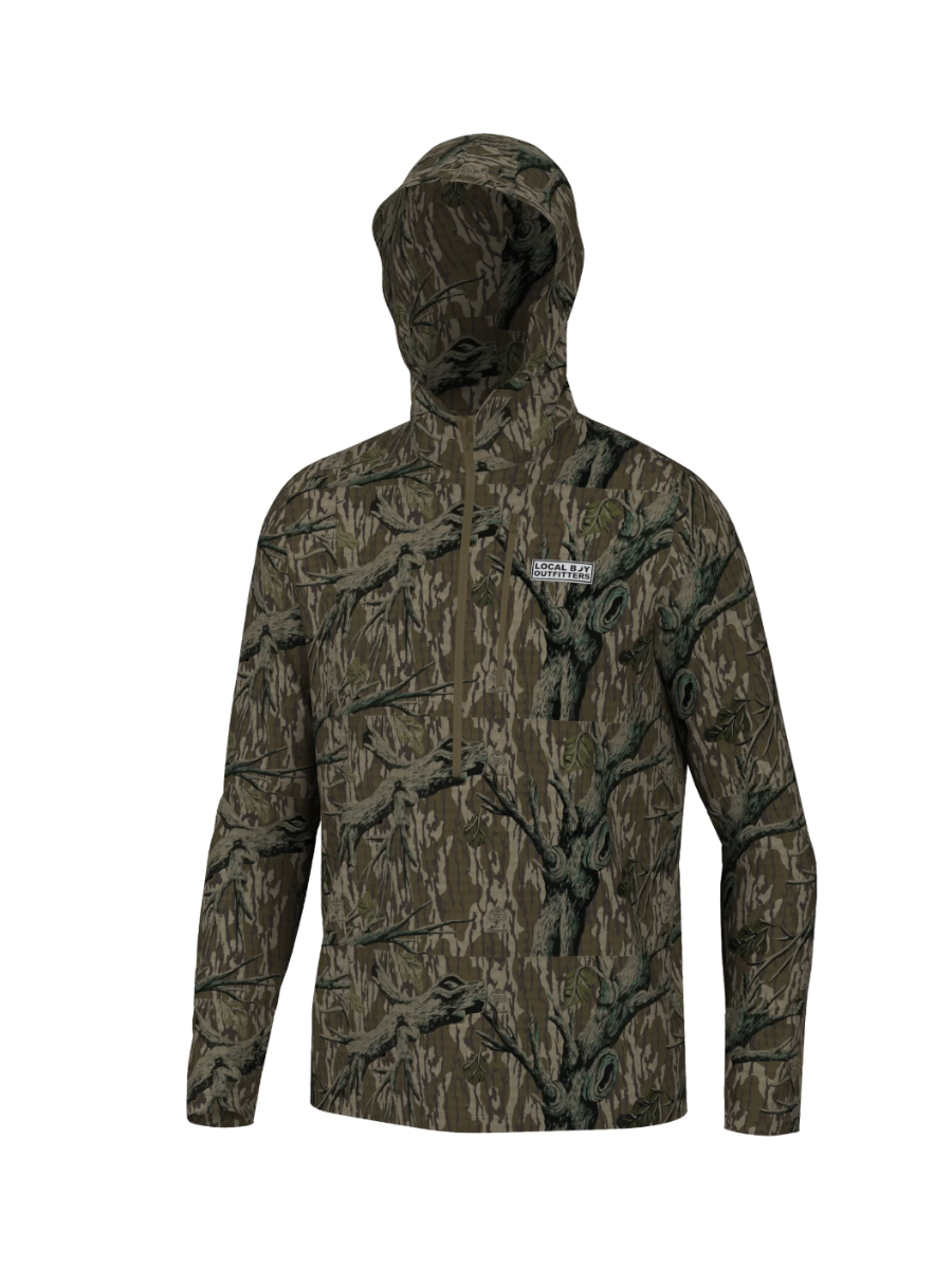 Local Boy Harvest Waffle Half Zip Hoodie tree stand mens outerwear tripp