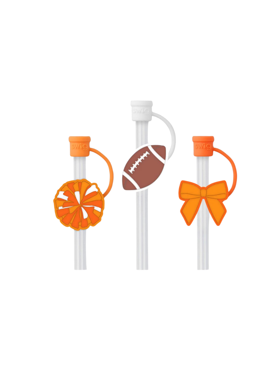 Swig | Straw Topper Set - We've Got Spirit - Orange