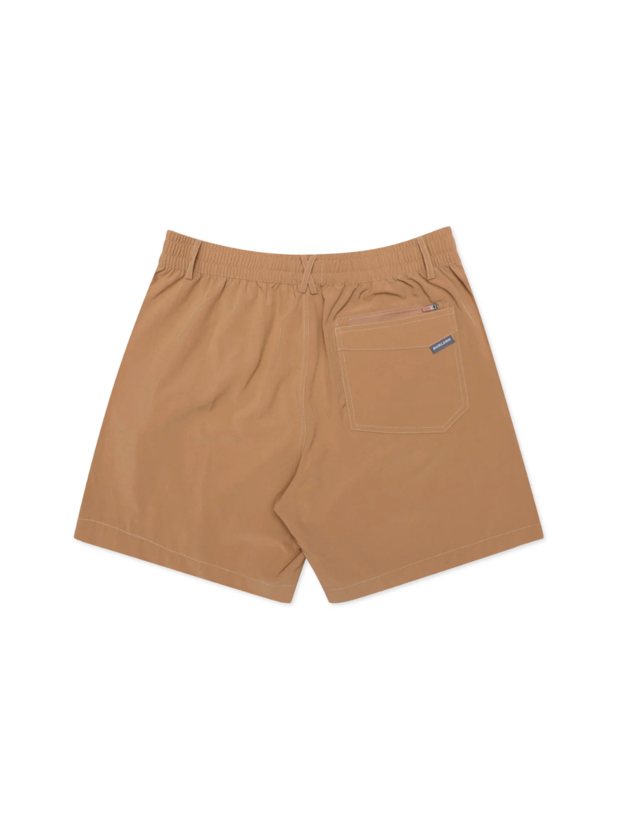 BURLEBO Everyday Shorts Desert Tan Flying Ducks Green Pocket Moisture wicking shorts mens gift tripp