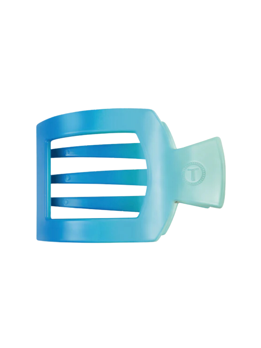 TELETIES | Flat Square Clip - Large - Poolside