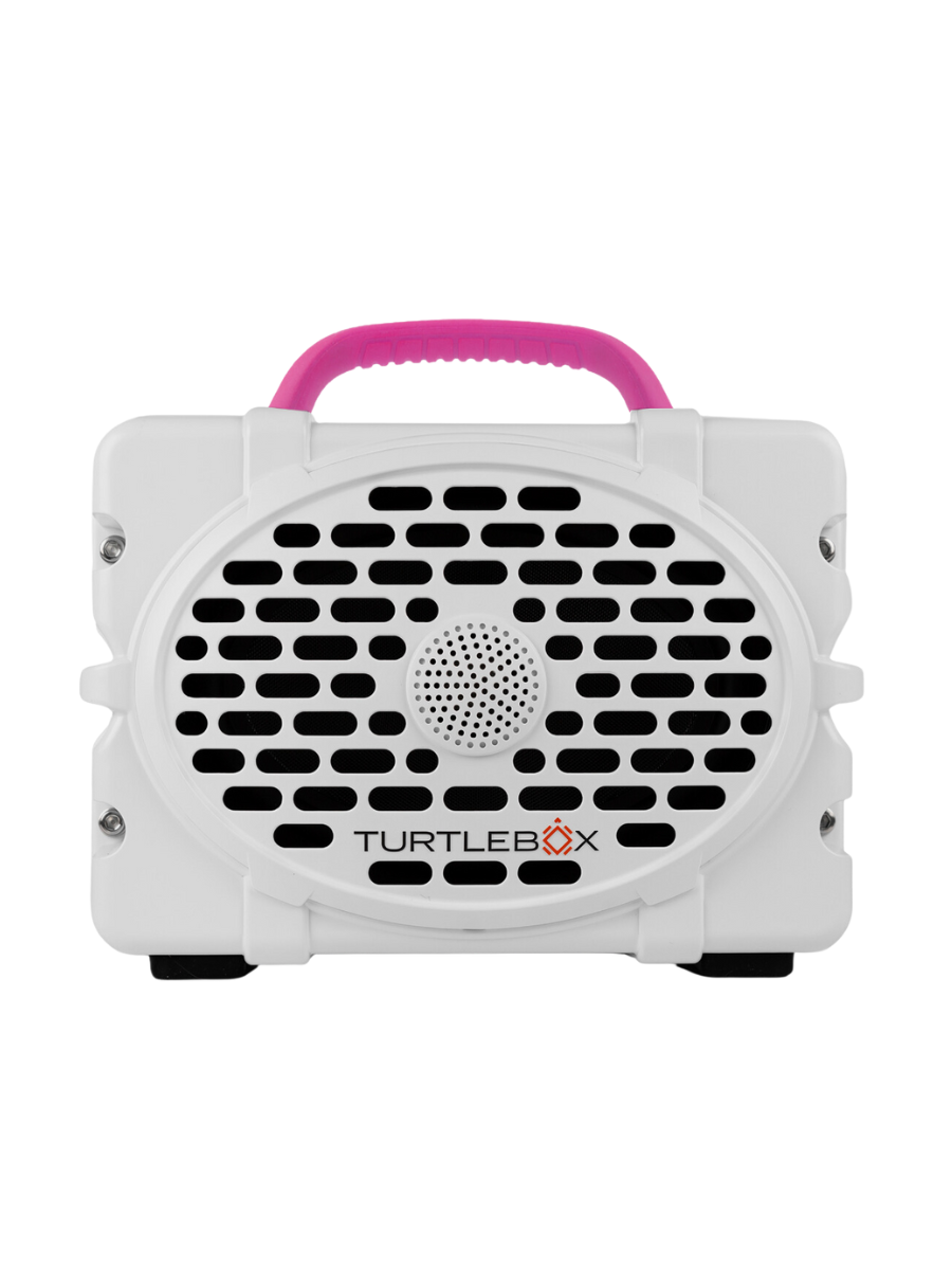 Turtlebox | White/Pink Portable Speaker